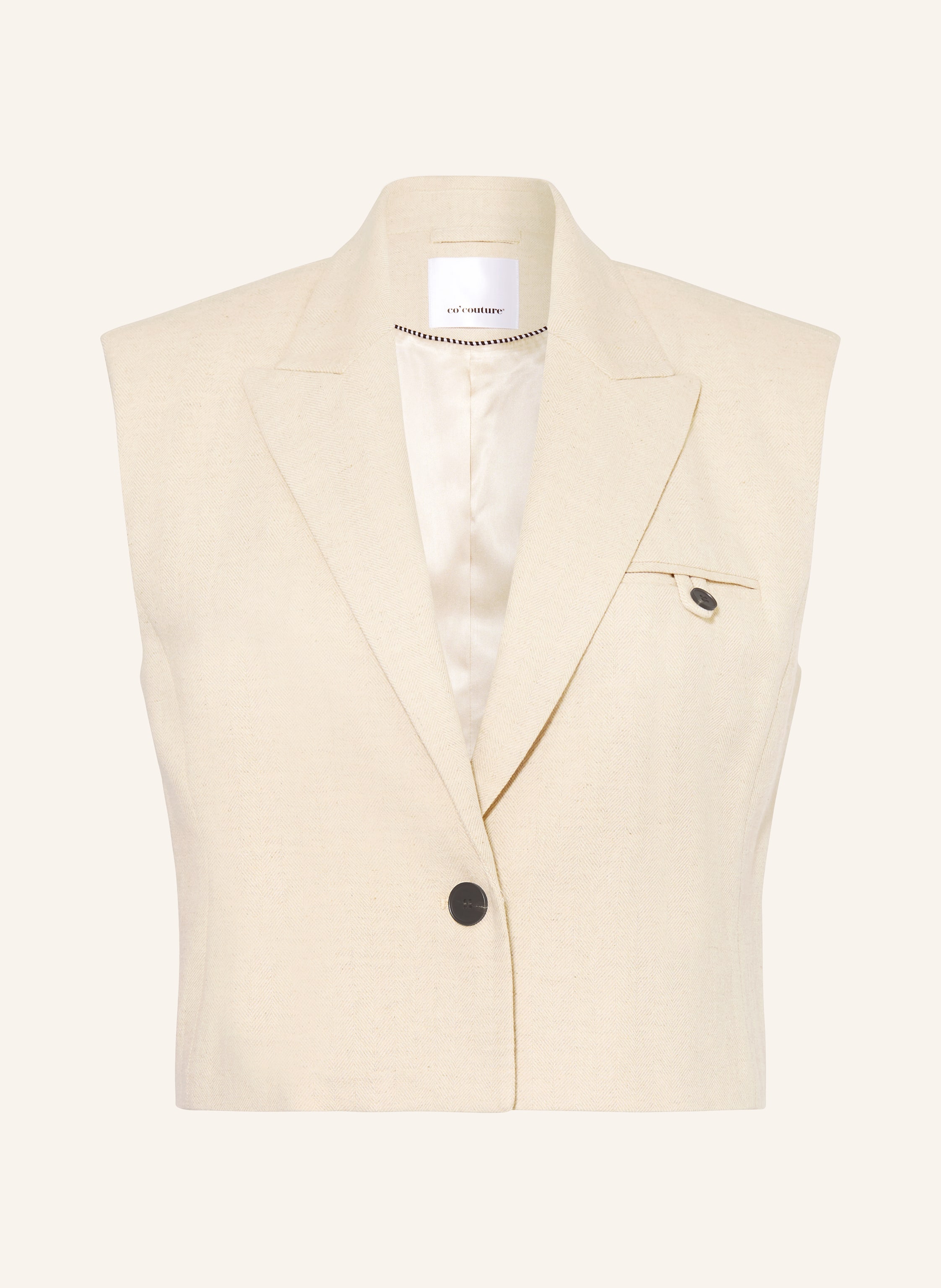 co'couture Blazerweste mit Leinen