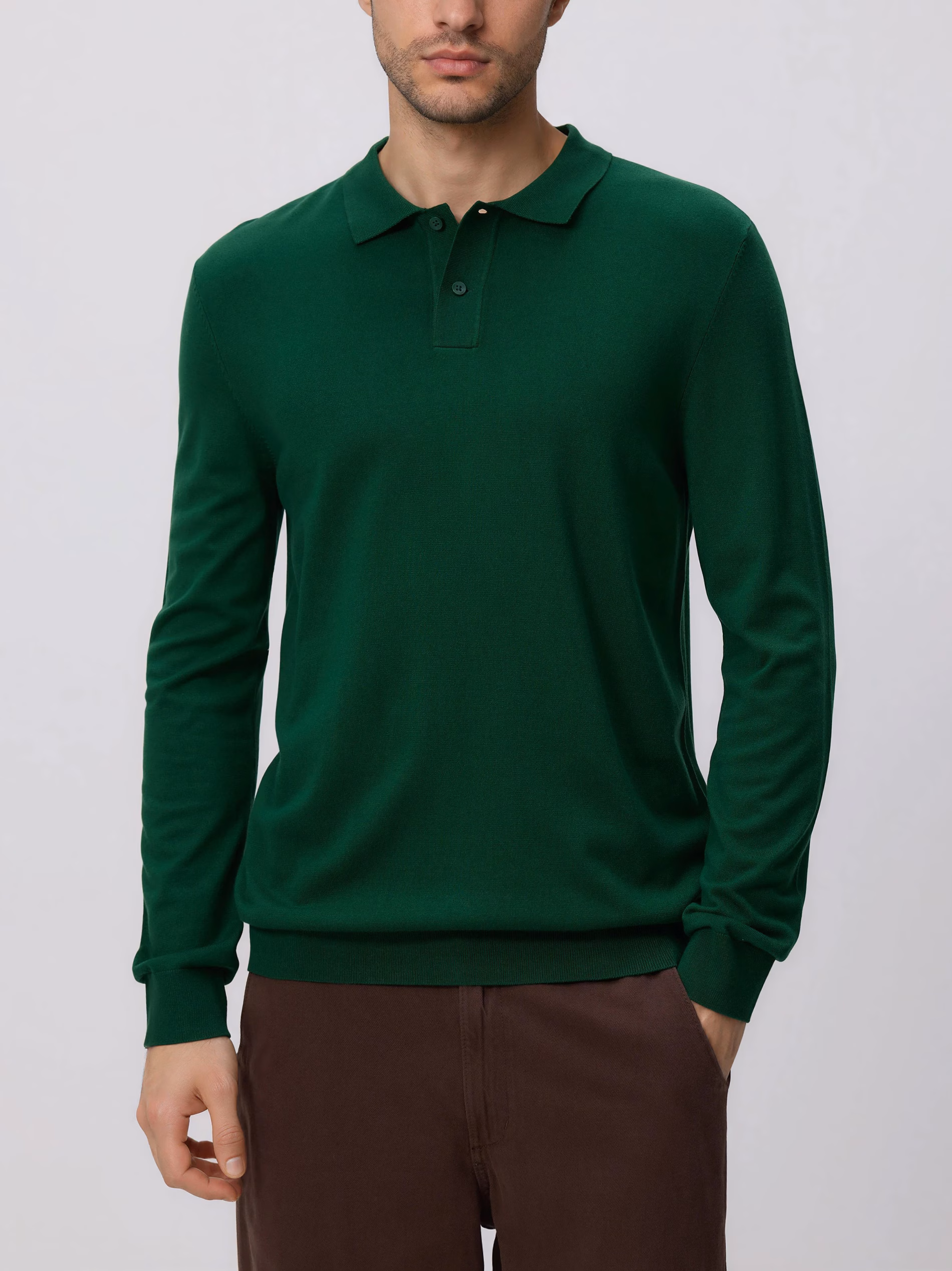 Wiskozowy sweter polo