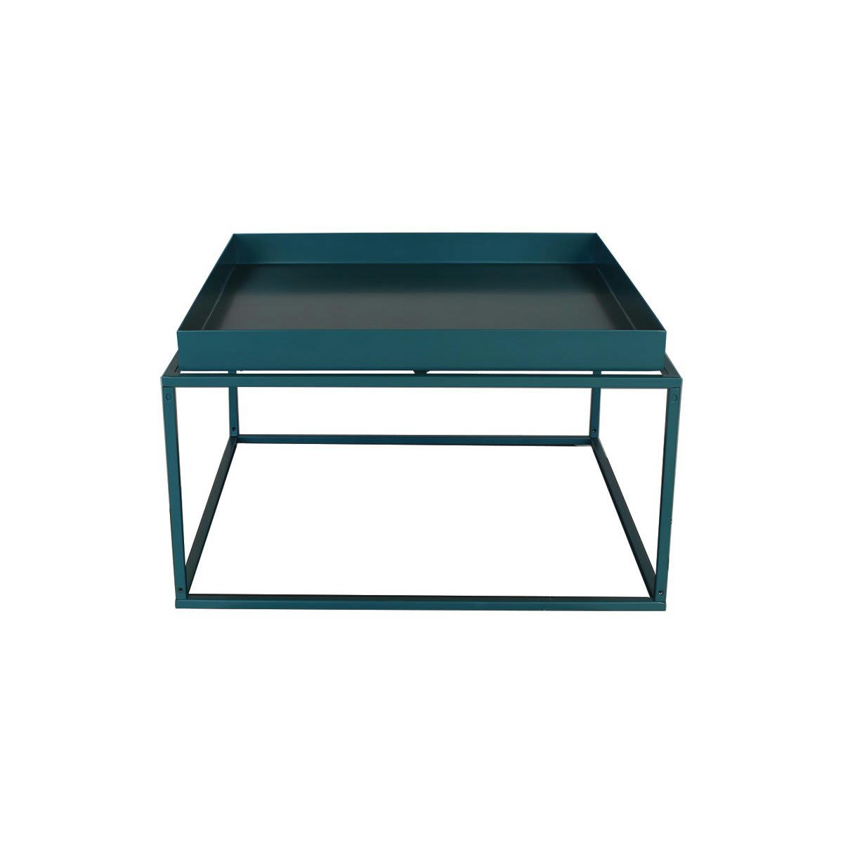 SYLVIE - Table basse minimaliste en métal colvert