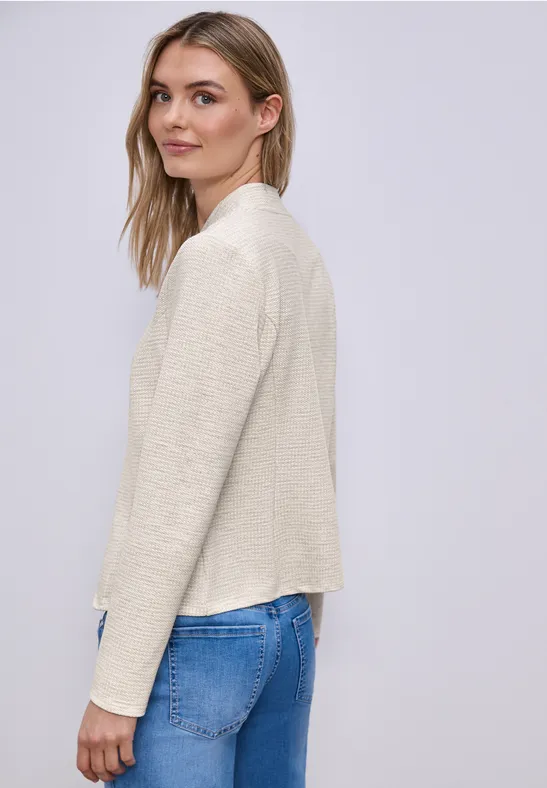 Blazer mit Struktur aus Jersey