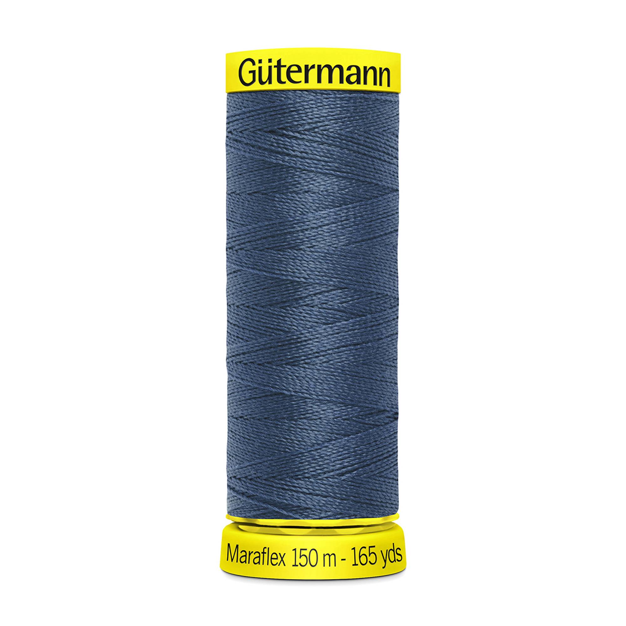 Gutermann Steel Blue Maraflex Stretchy Sewing Thread 150m (435)