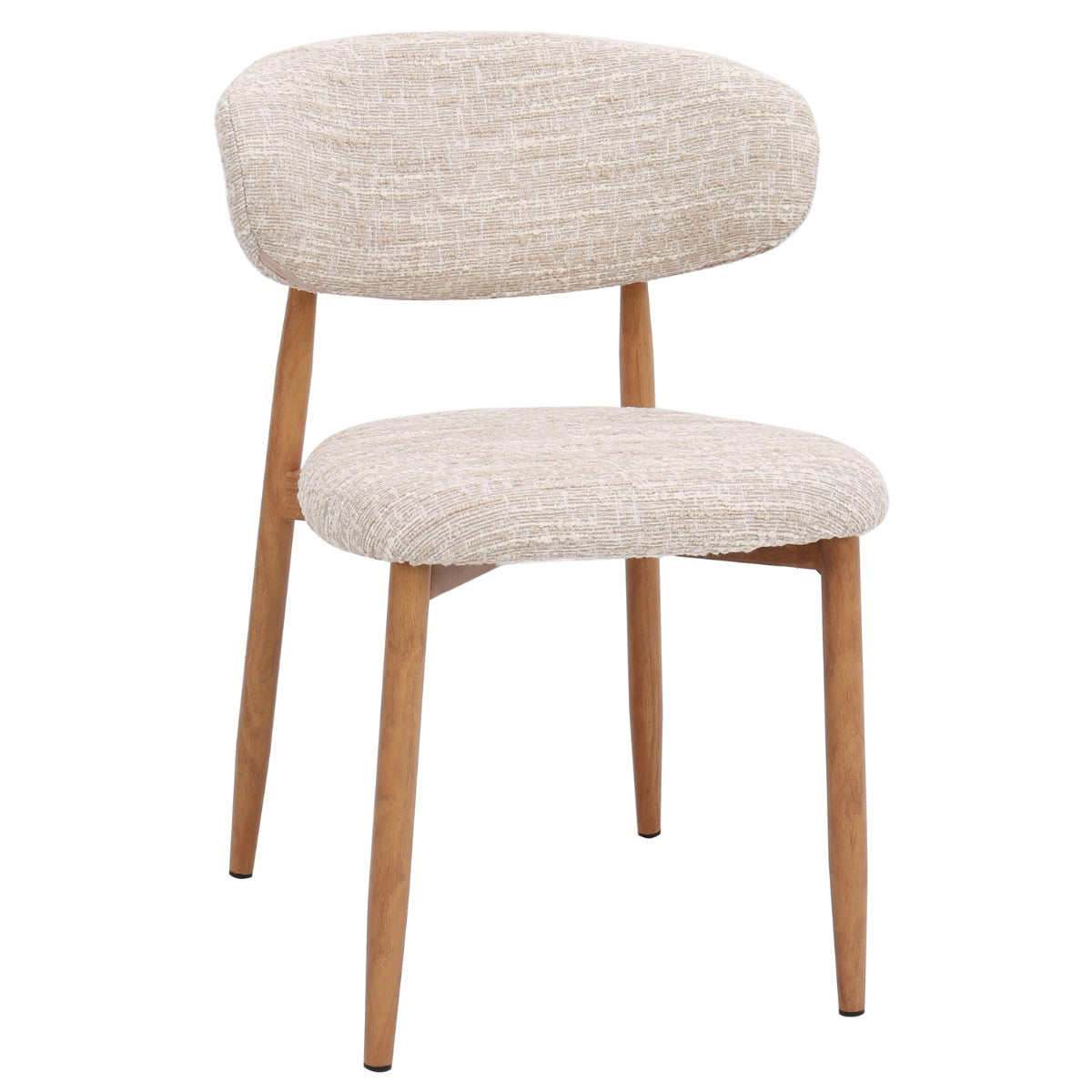DÉJA Living Eetkamerstoel Skara - Beige/Naturel - Set van 2
