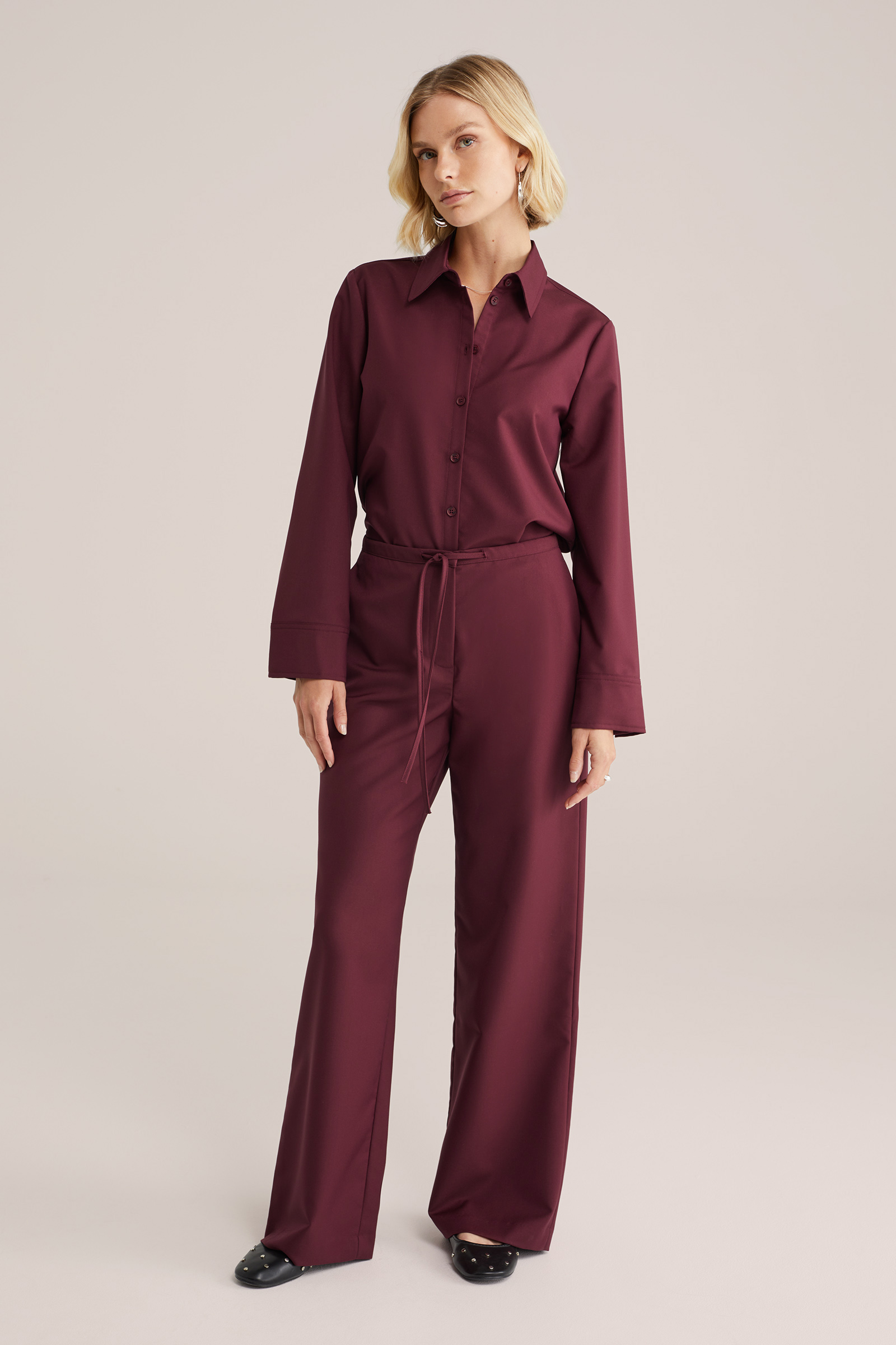 Dames wide leg pantalon