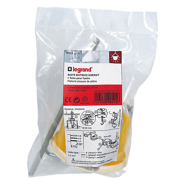 Boîte DCL Legrand Batibox Energy pour plaque de plâtre