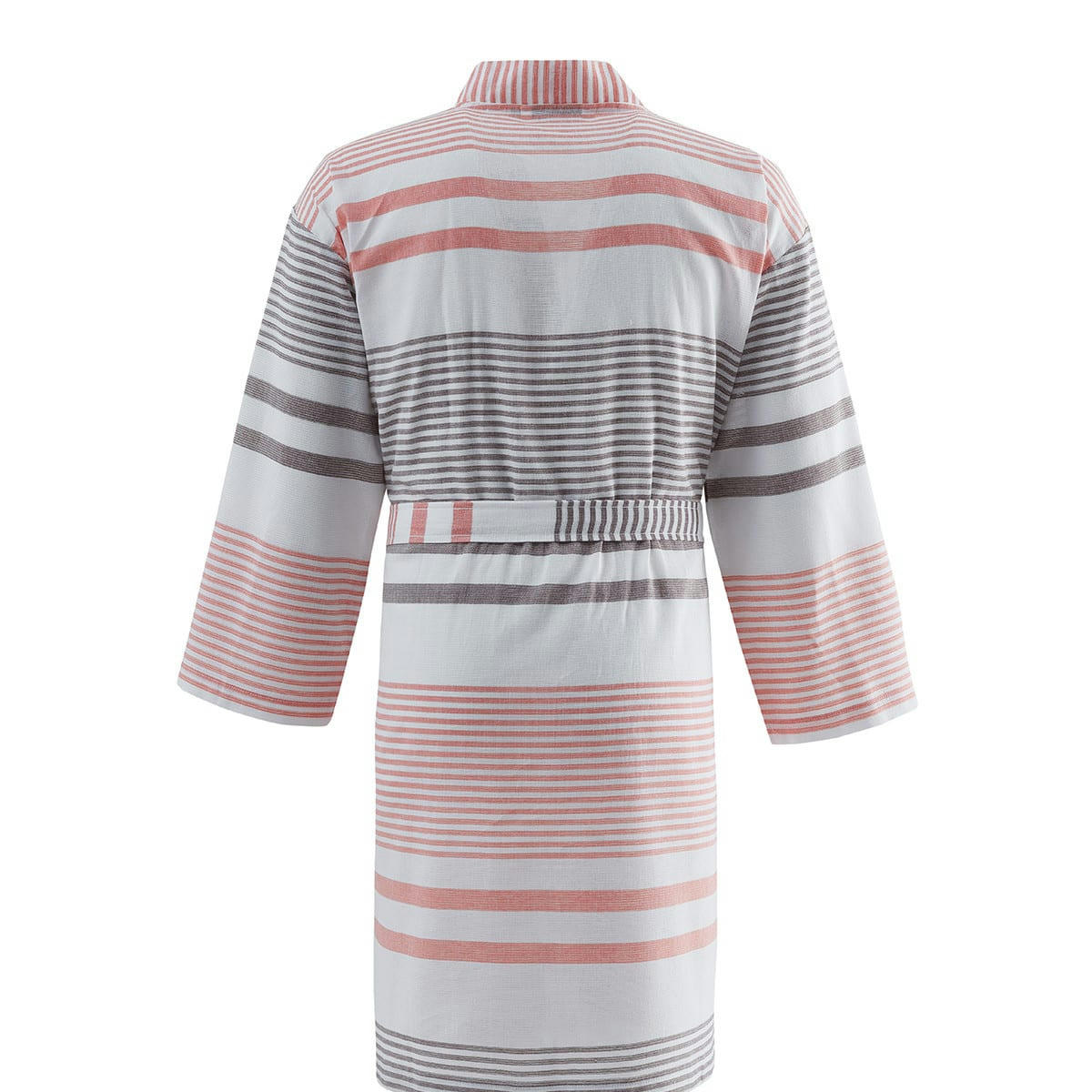 FRENCH RIVIERA - Peignoir kimono toile de coton Corail L