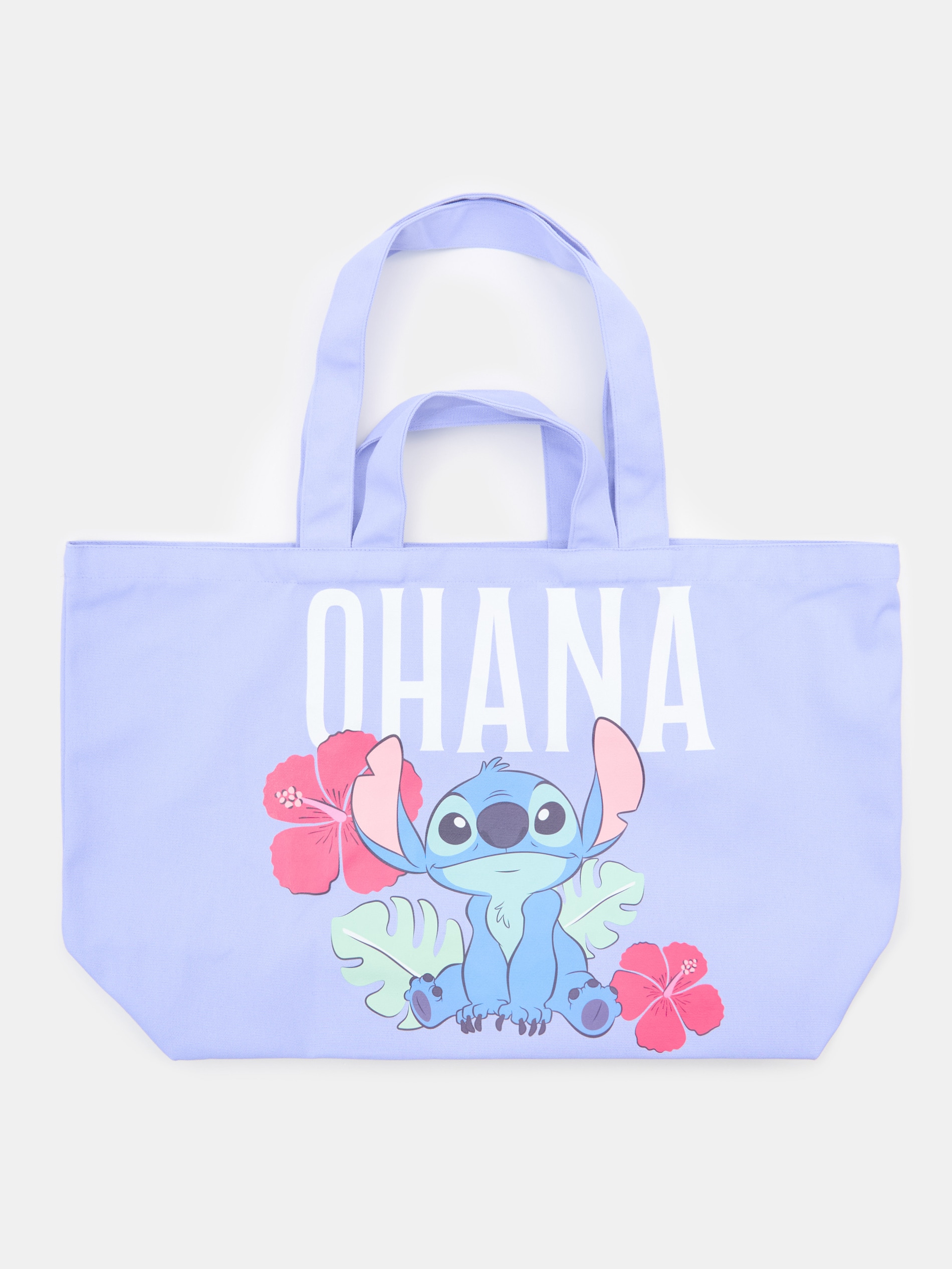 Materiałowa torba shopper z nadrukiem Stitch