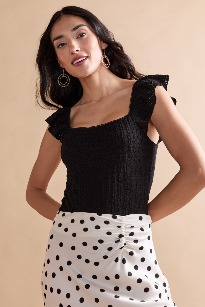 Claire Flutter Sleeve Bodysuit