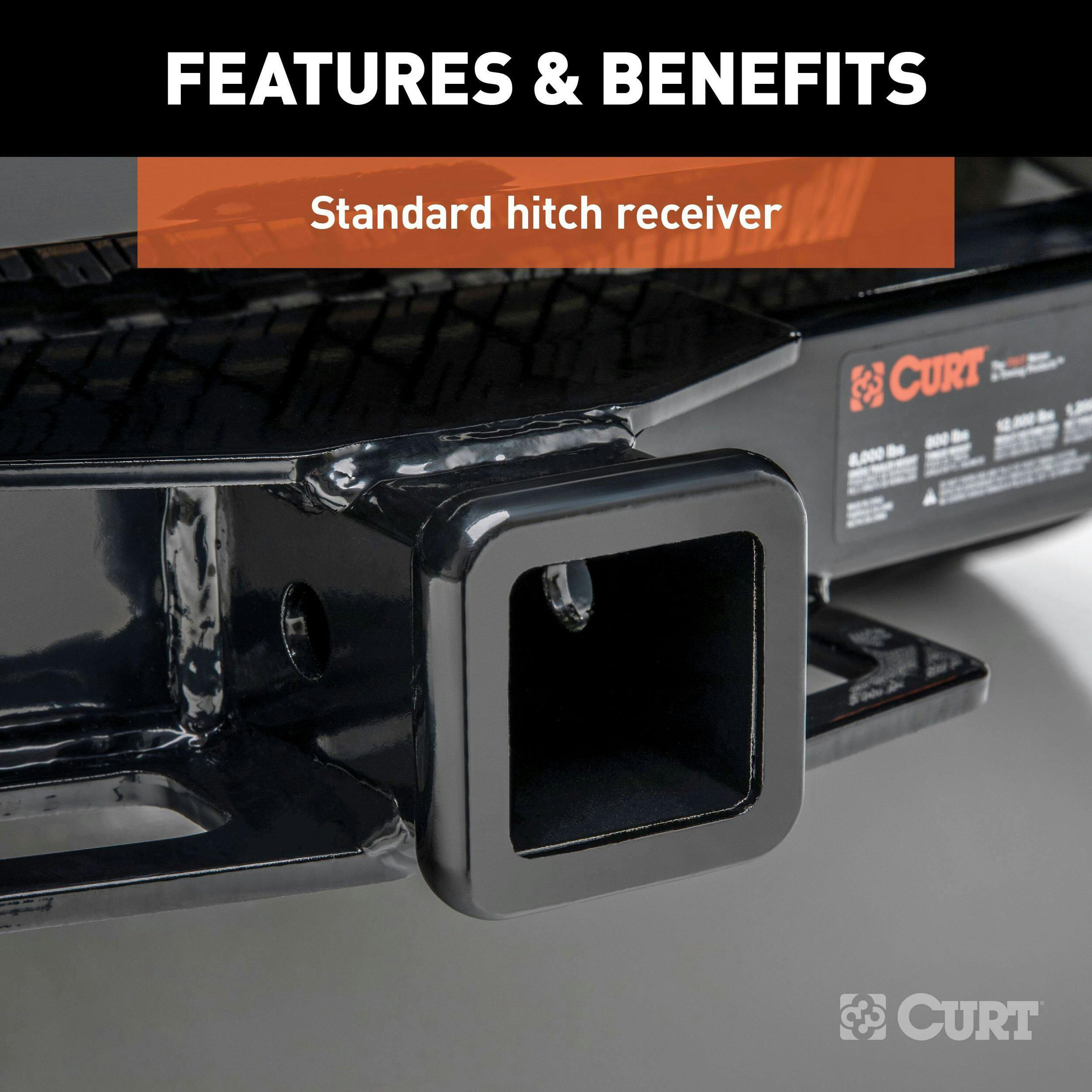 CURT 13512 Class 3 Trailer Hitch, 2-in Receiver, Select Nissan