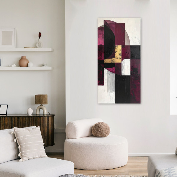 Obraz do salonu biura kuchni, Abstrakcja geometryczna 40x80