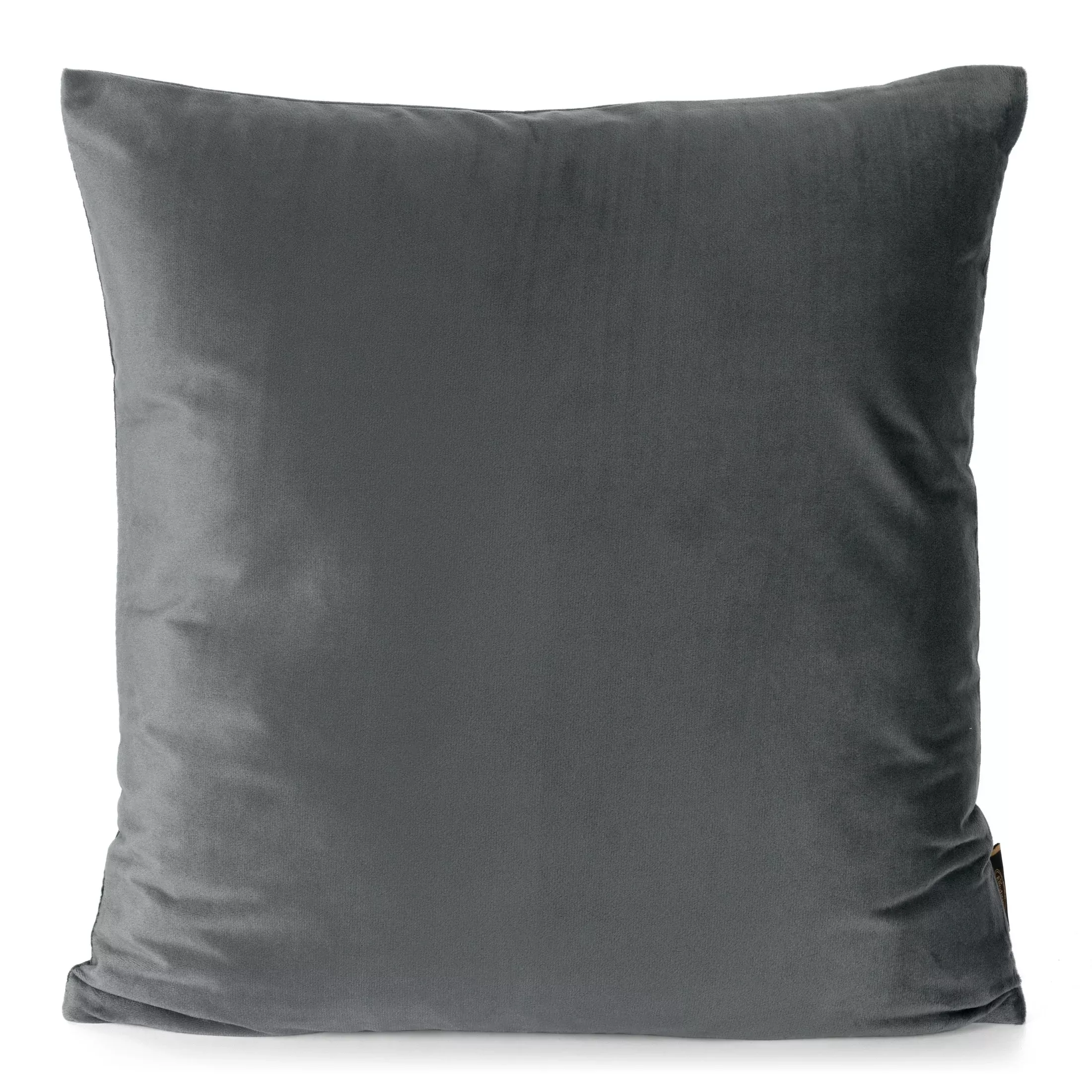 Poszewka na poduszkę 60x60 cm welwetowa stalowa ELORA Eurofirany Premium