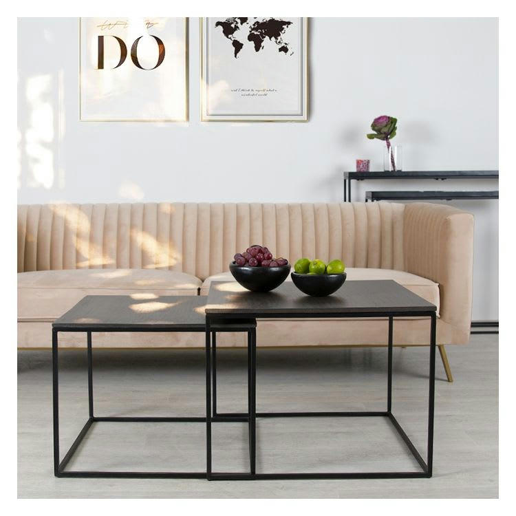 GATSBY - Canapé 3 places en velours beige