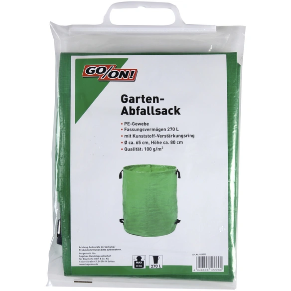 Gartenabfallsack, HxB: 80 x 65 cm, Kunststoff