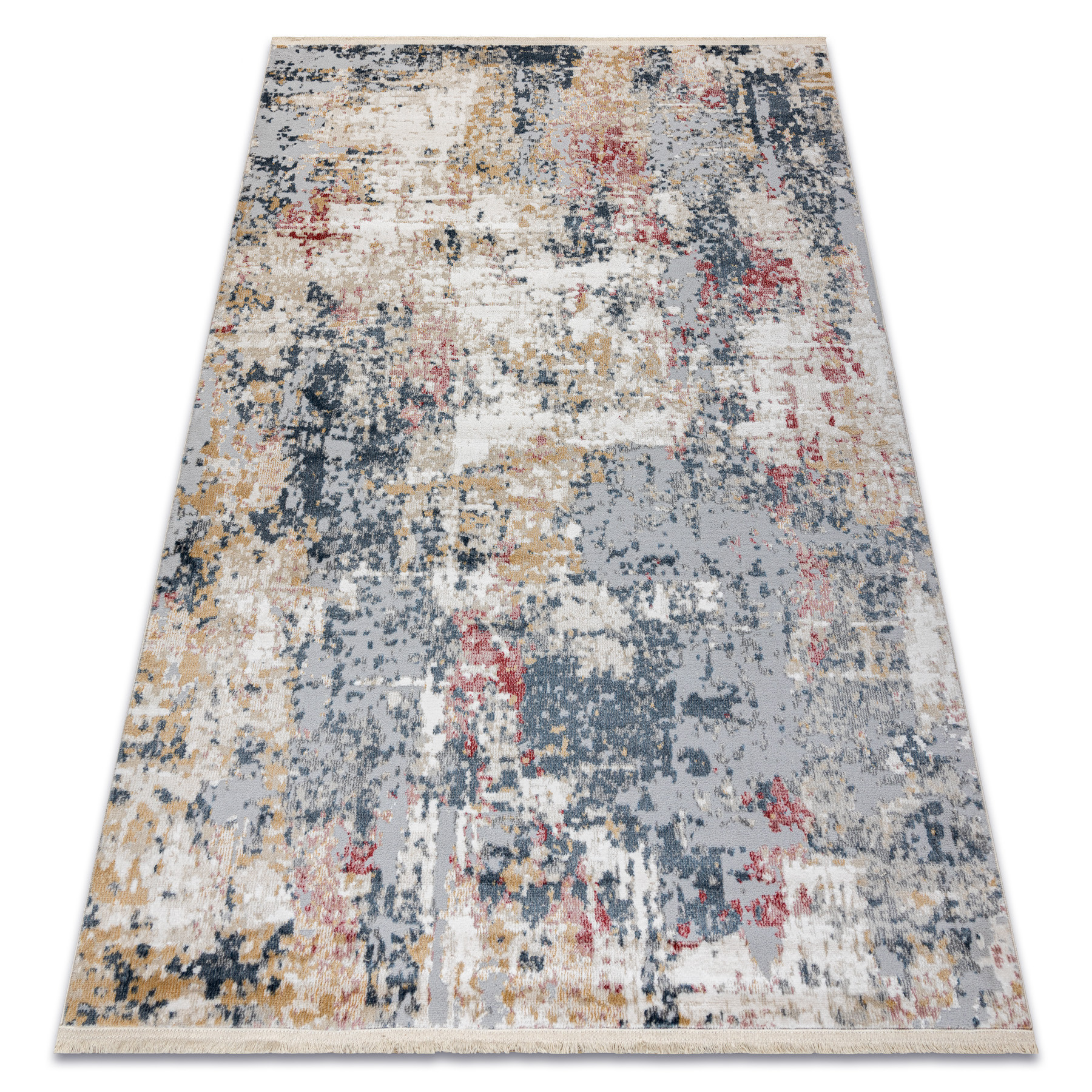 Dywan DISTIN 0123A różowy / pudrowy / biały nowoczesny - 80x150 cm