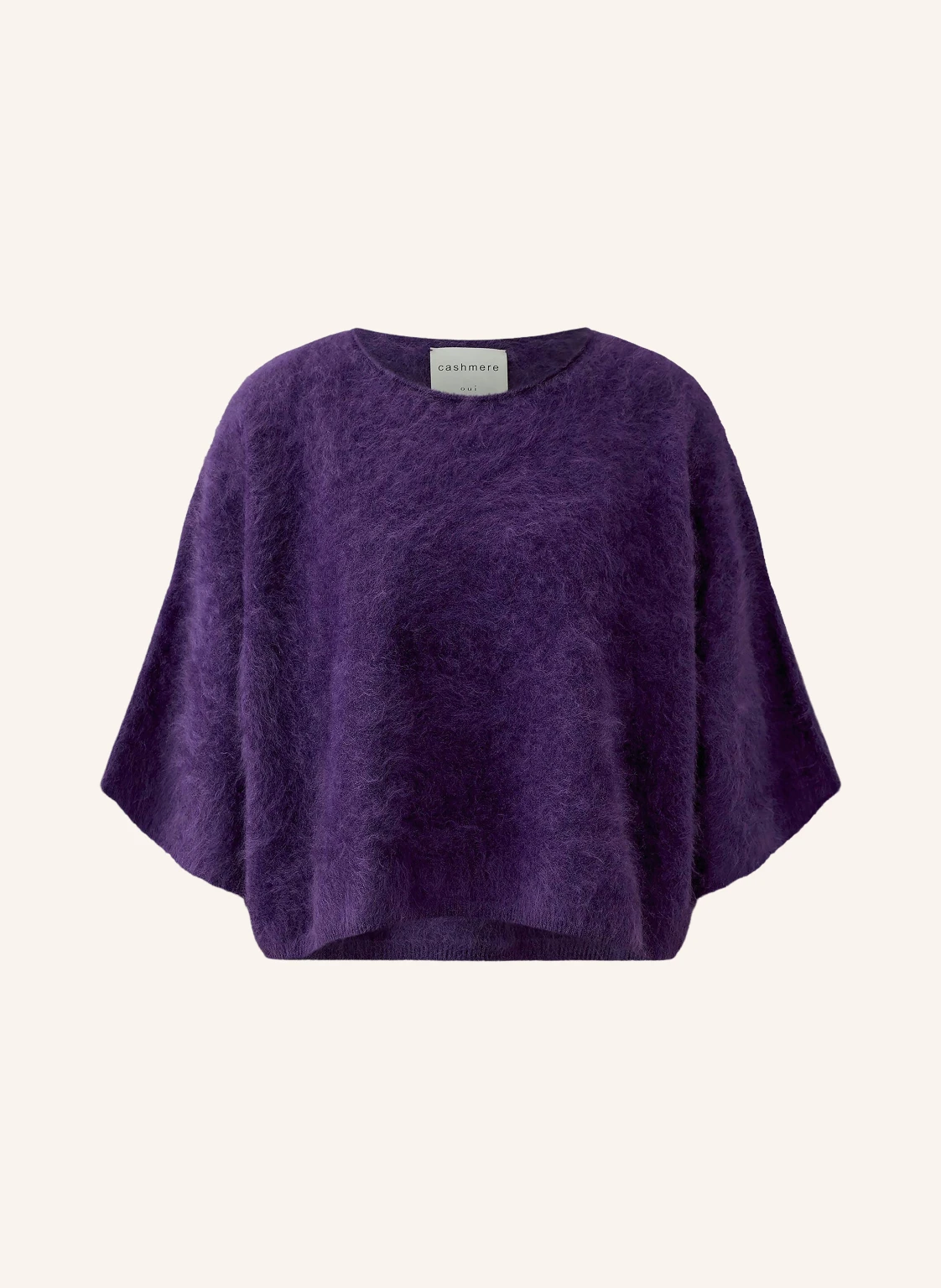 Oui Cashmere-Pullover mit 3/4-Arm
