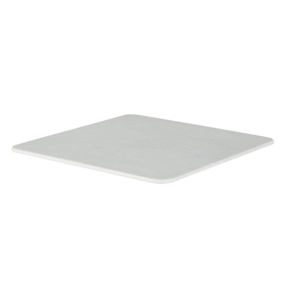 Element Business - Plateau de table professionnel en marbre blanc 2 personnes L70