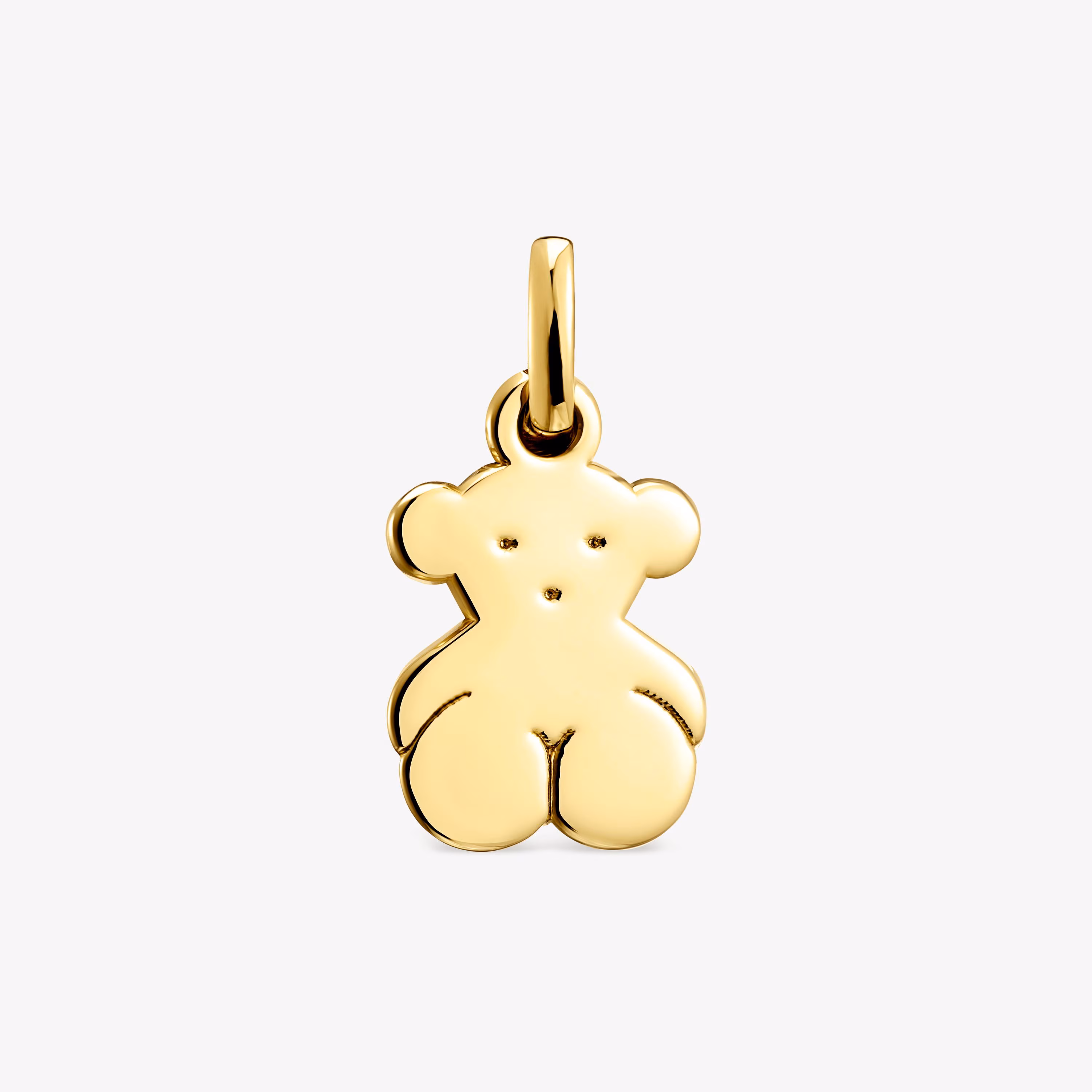 Colgante pequeño oso con baño de oro 18 kt sobre plata Sweet Dolls
