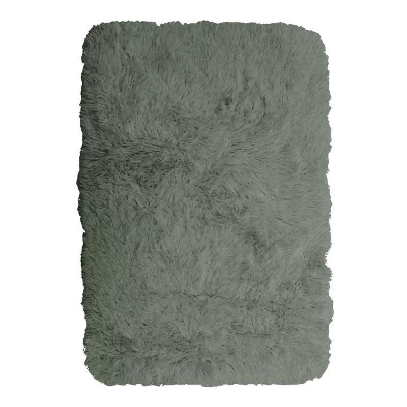 NEO - Tapis lavable à base fine et souple extra doux gris clair 60x90