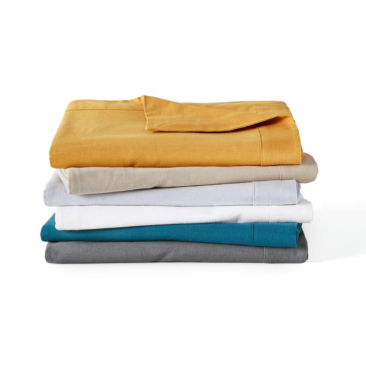 Lot de 4 serviettes de table coton/lin Border