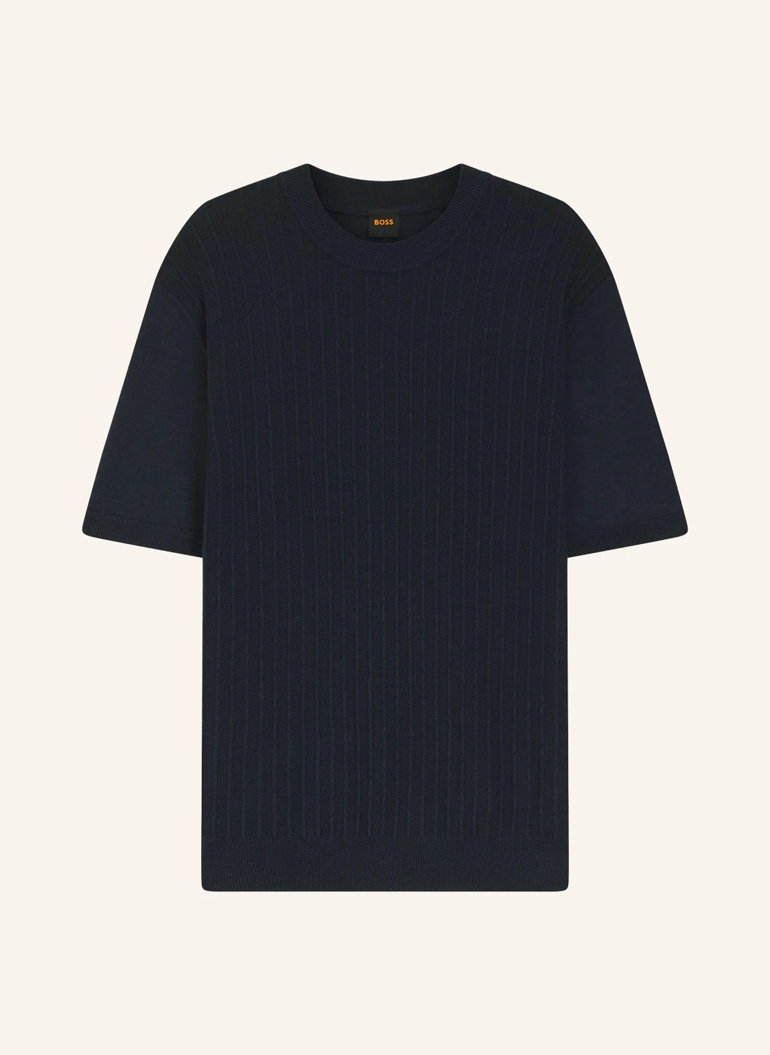 BOSS Strickshirt KAJORDINO mit Leinen