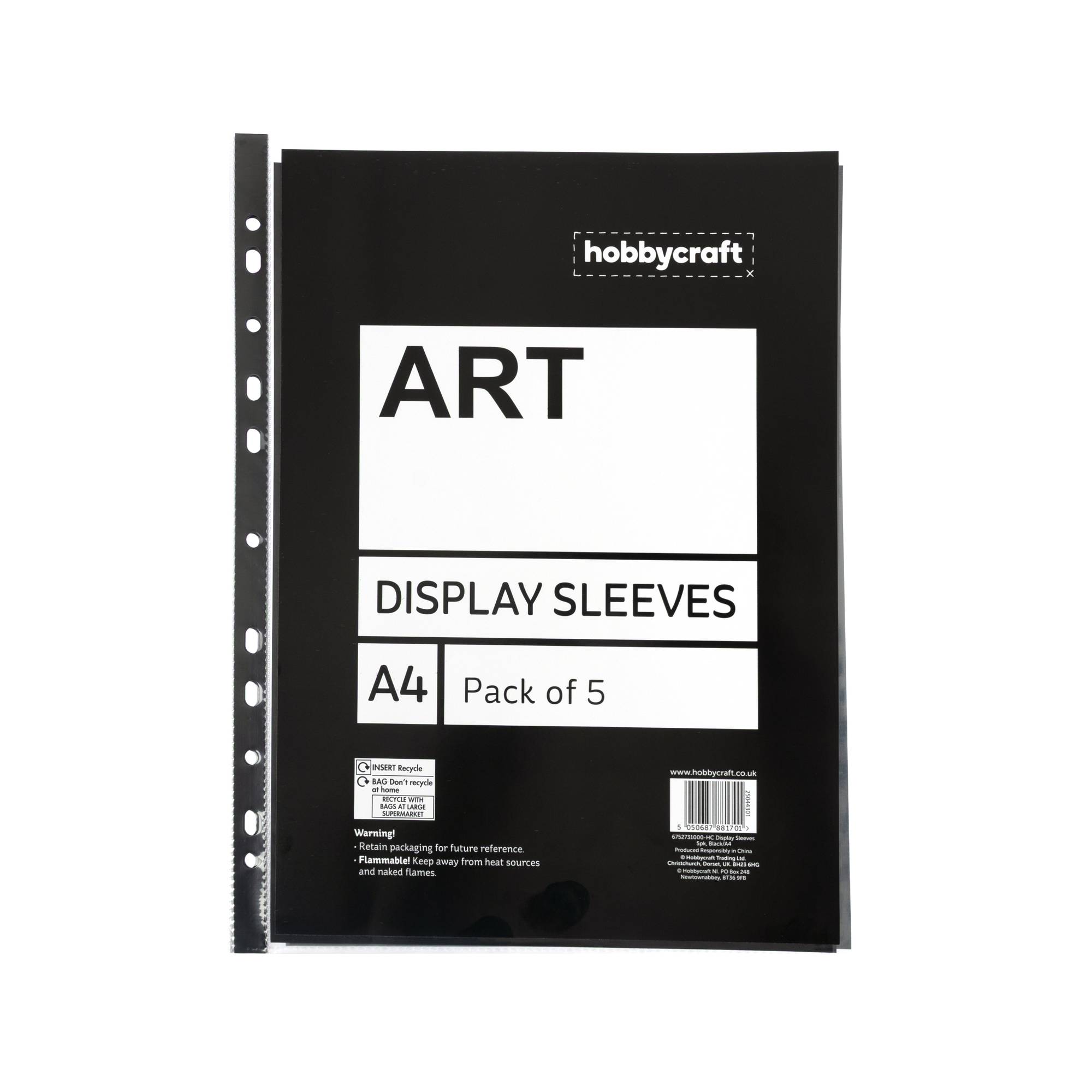 Display Sleeves A4 5 Pack