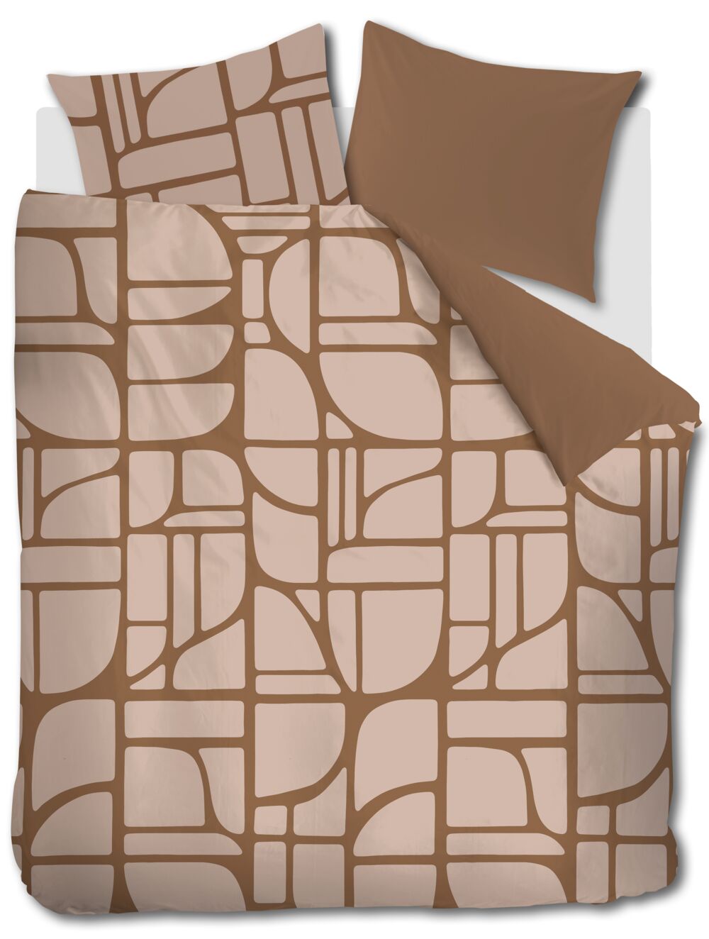 vtwonen Bold Shapes - 200 x 200/220 cm - Zachtroze