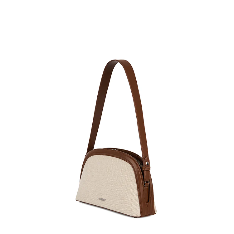 The Louise - 2-in-1 Hazelnut Canvas Handbag