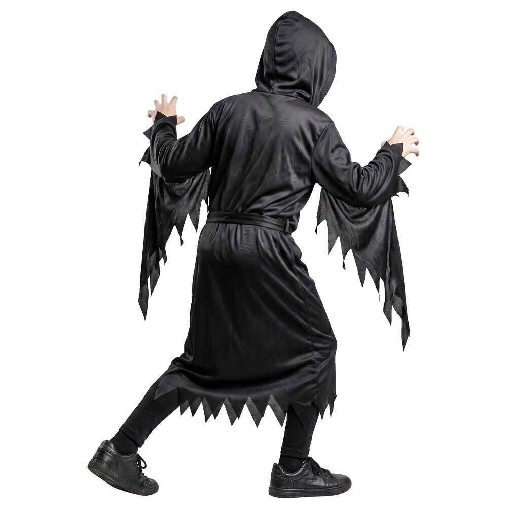 Déguisement Halloween adulte Scream Ghostface polyester noir taille unique