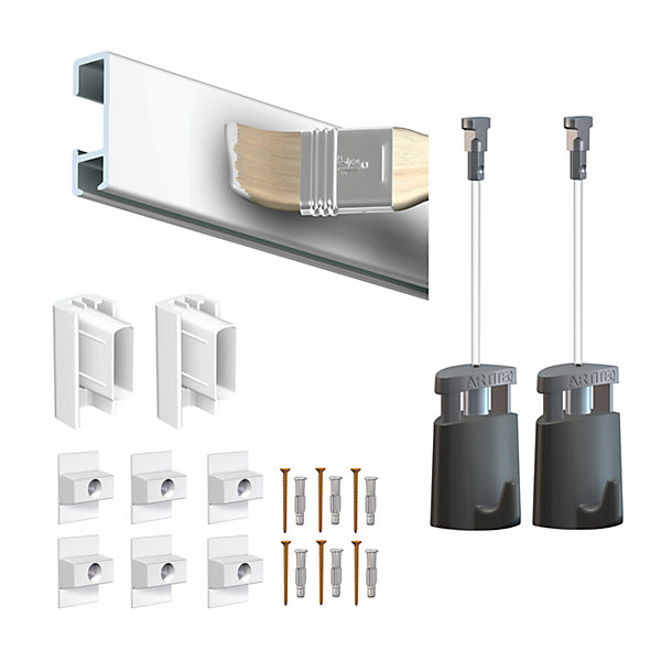 Cimaise Box Artiteq Click 150 cm PREMIUM - Kit accrochage tableau 300 cm