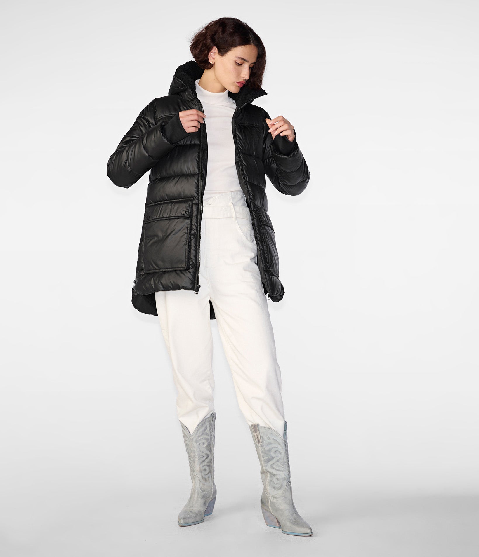 Fully Sherpa Lined Puffer