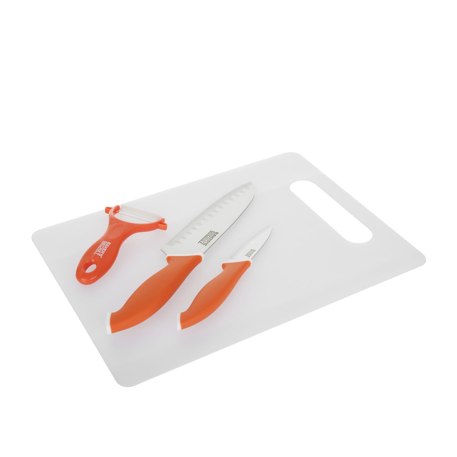 Set tagliere, 2 coltelli e pelapatate Baker's Secret