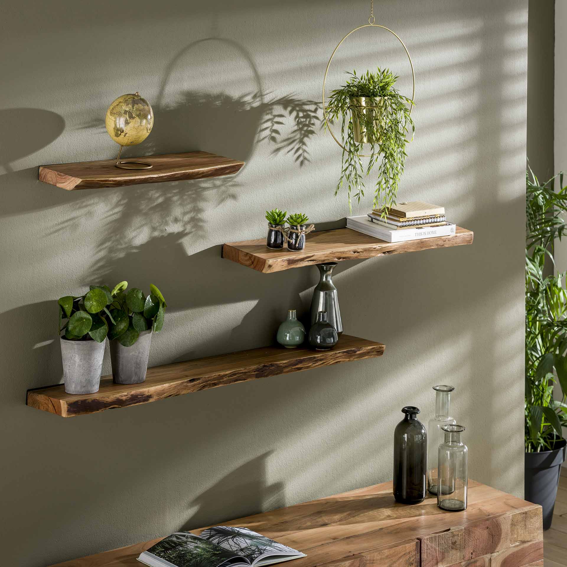 by fonQ Luuk Wandplank - B 120 cm