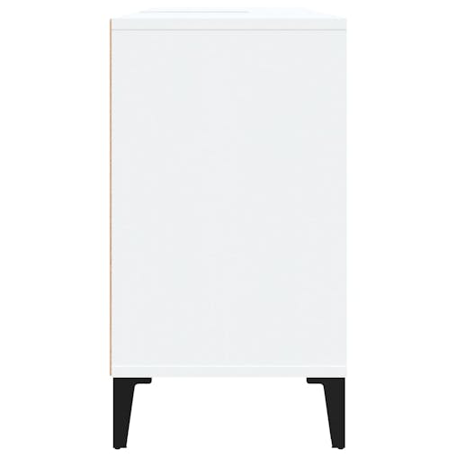 NNEVL Sink Cabinet White 80x33x60 cm Engineered Wood