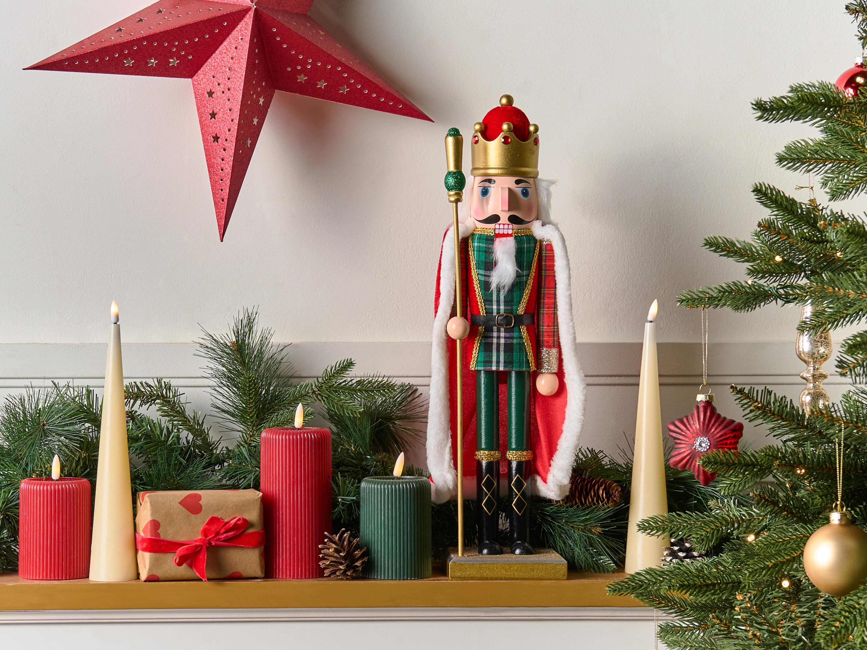 Figurine HALLSJON Nutcracker 50 cm Red/ Green