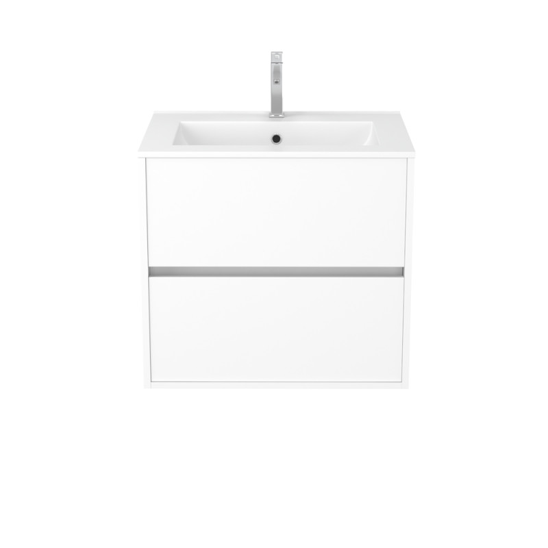 Meuble sous-plan Atos avec 2 tiroirs blanc 60 cm AURLANE
