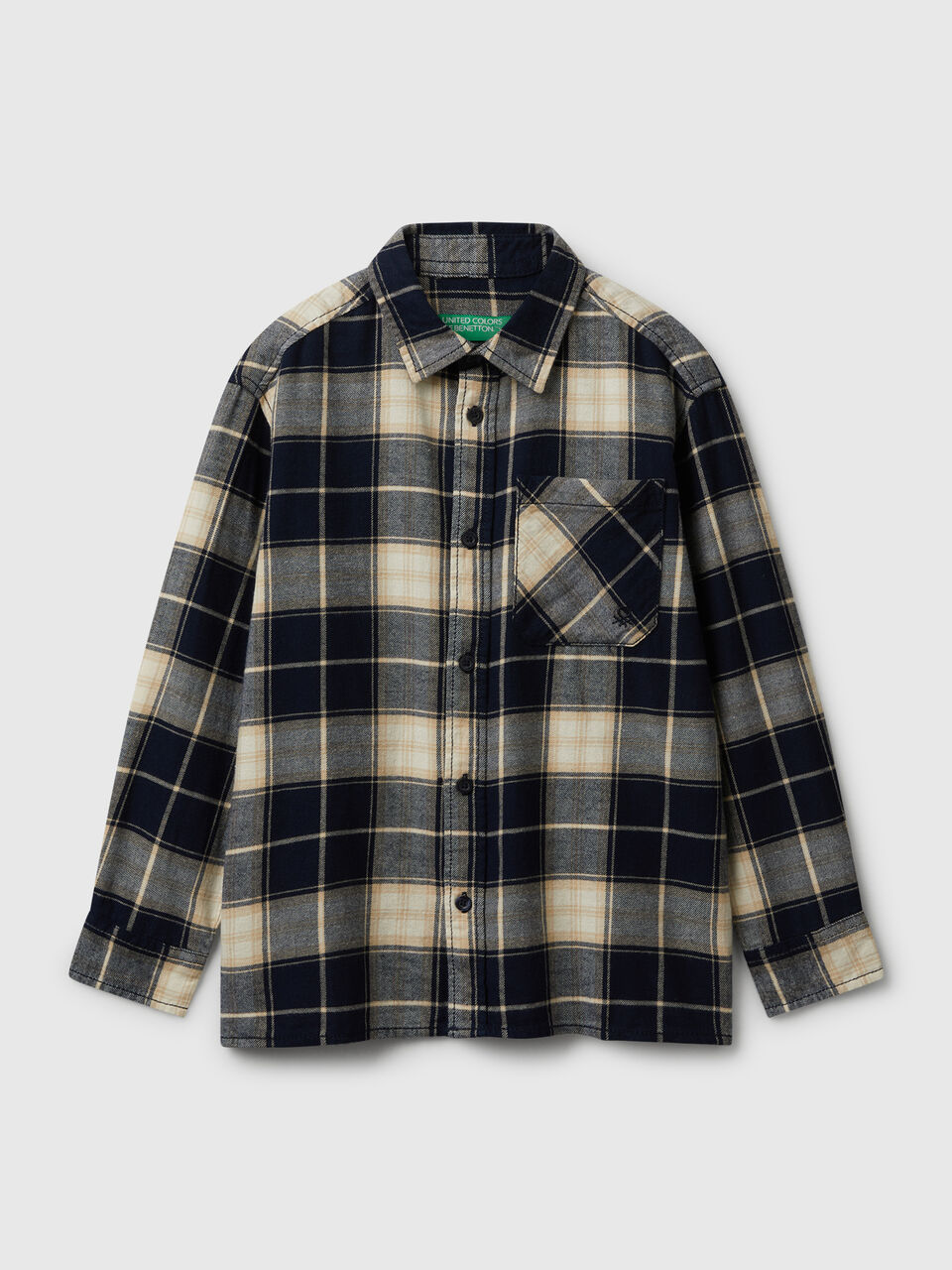 Plaid shirt in 100% cotton