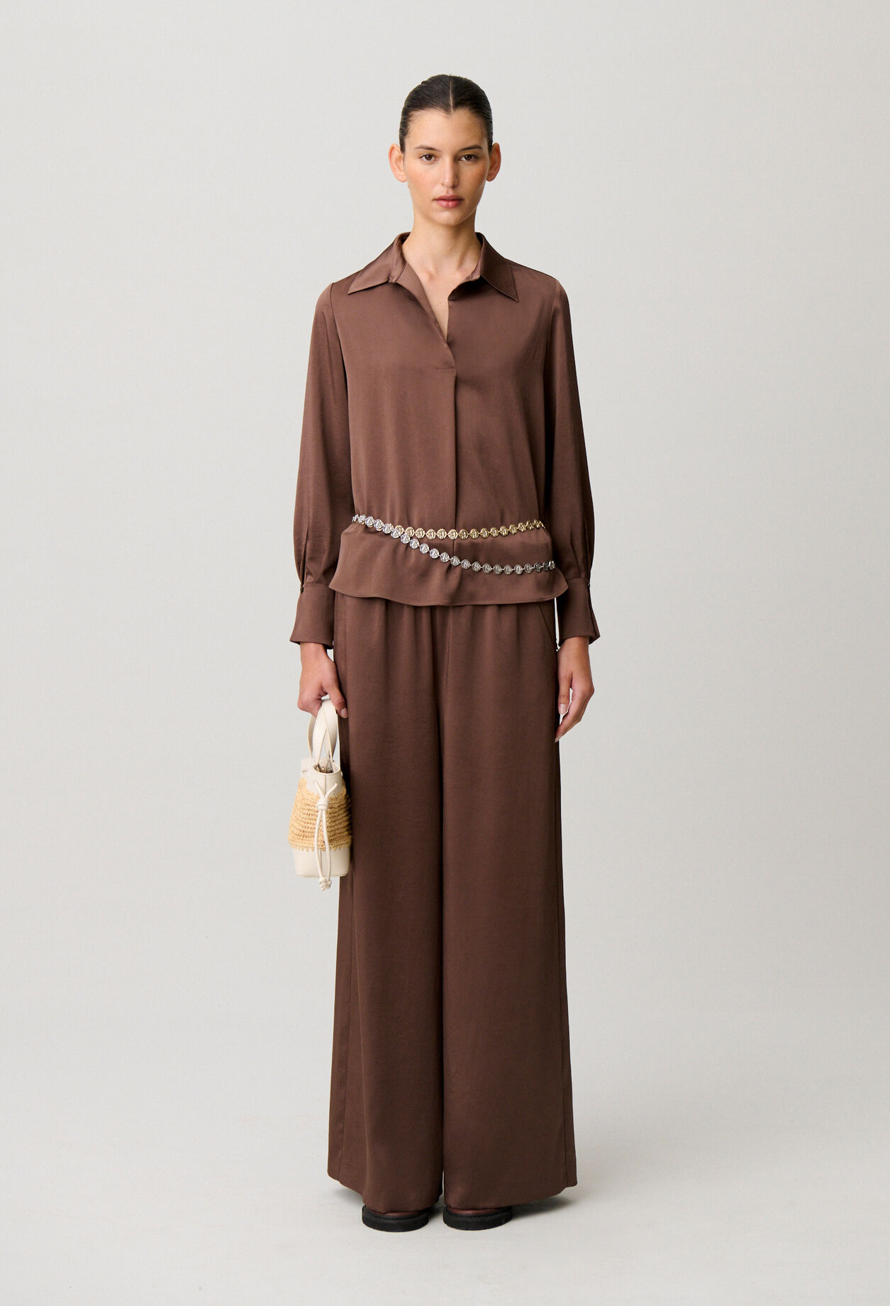 Blouse fluide col