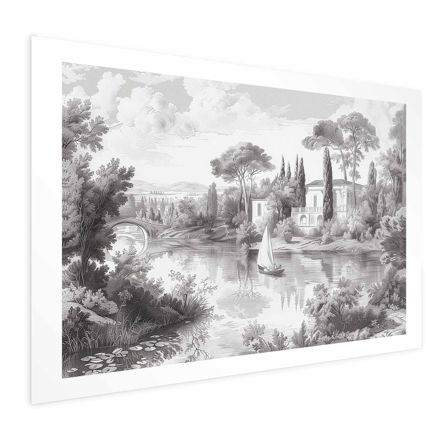 Plakat Pejzaż vintage 30x21 cm