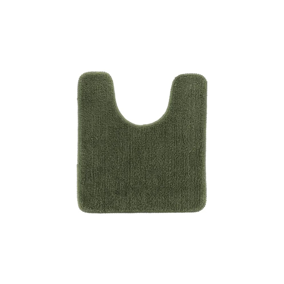 Tapete wc com contorno verde caqui 45x50cm
