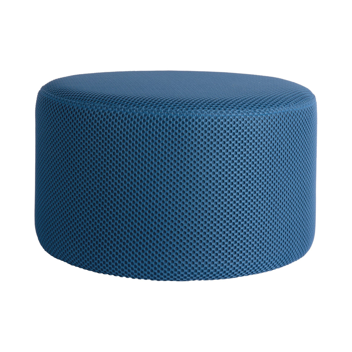 Leitmotiv poef Retro Mesh - blauw - Ø50cm
