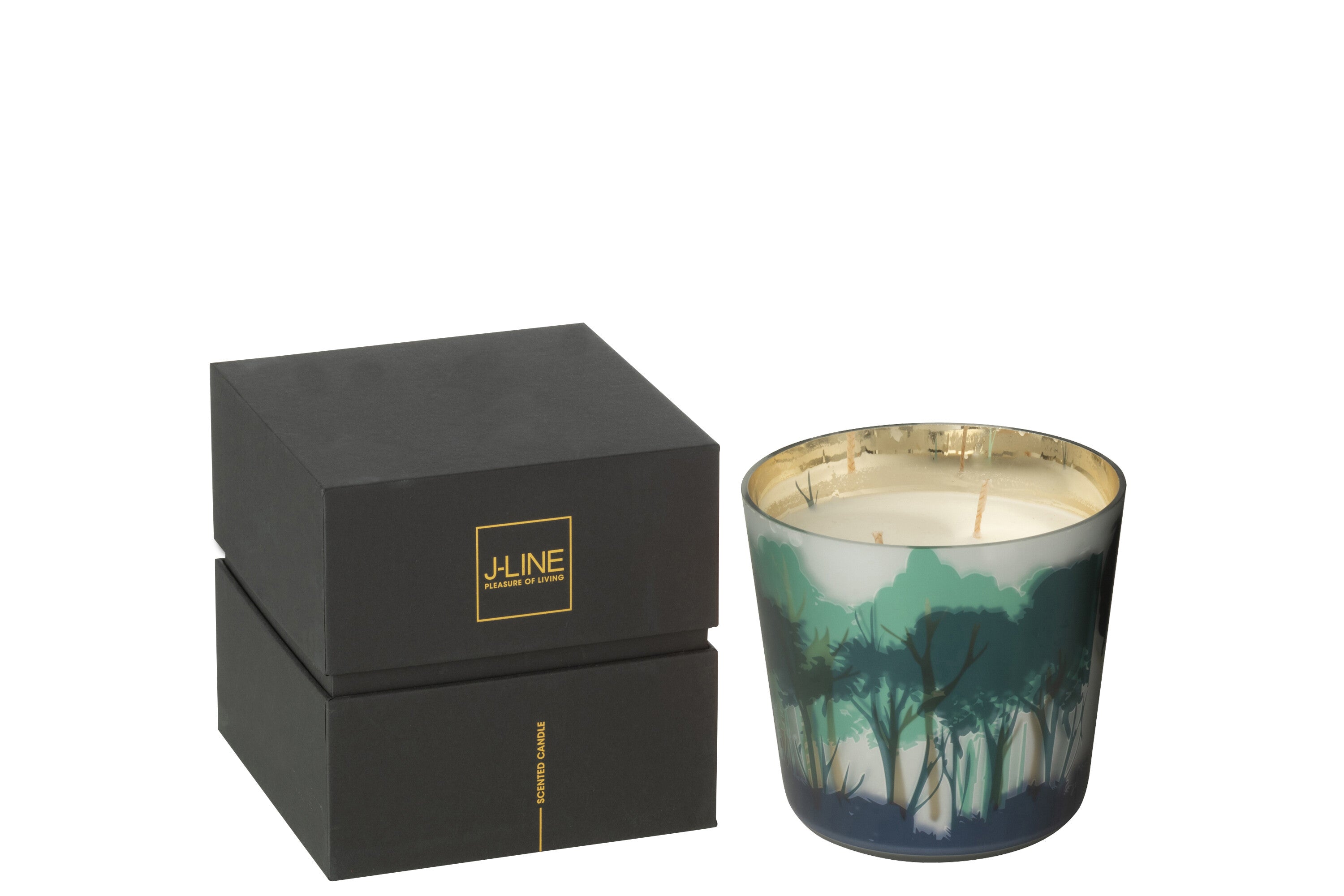 J-Line geurkaars Noa Bos - groen/goud - small - 50U