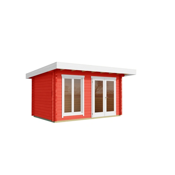 Gartenhaus »Dorset«, BxHxT: 460 x 238,95 x 360 cm, (Außenmaß inkl. Dachüberstand), schwedenrot