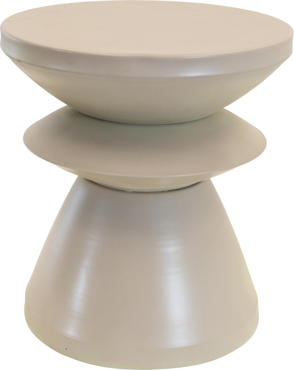 Lesli Living tuintafel Louis - grijs - Ø36x39,5cm