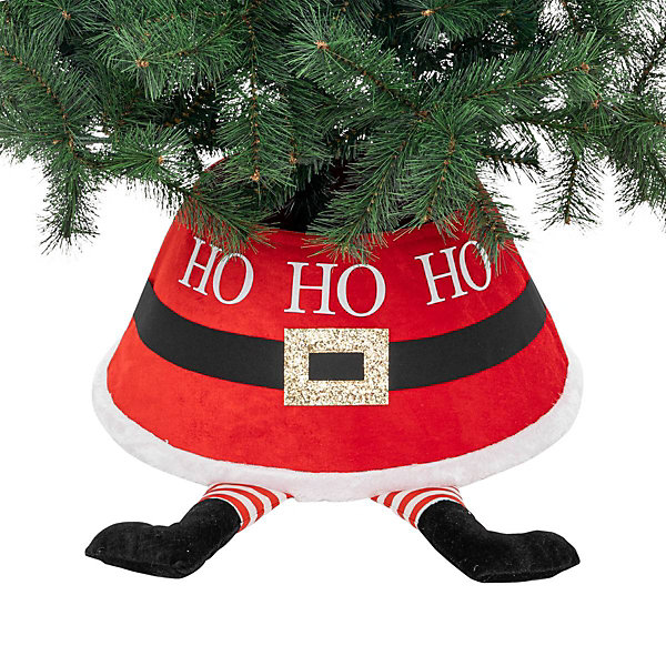 Cache pied de sapin pieds de père noël d.56cm - feeric lights &christmas