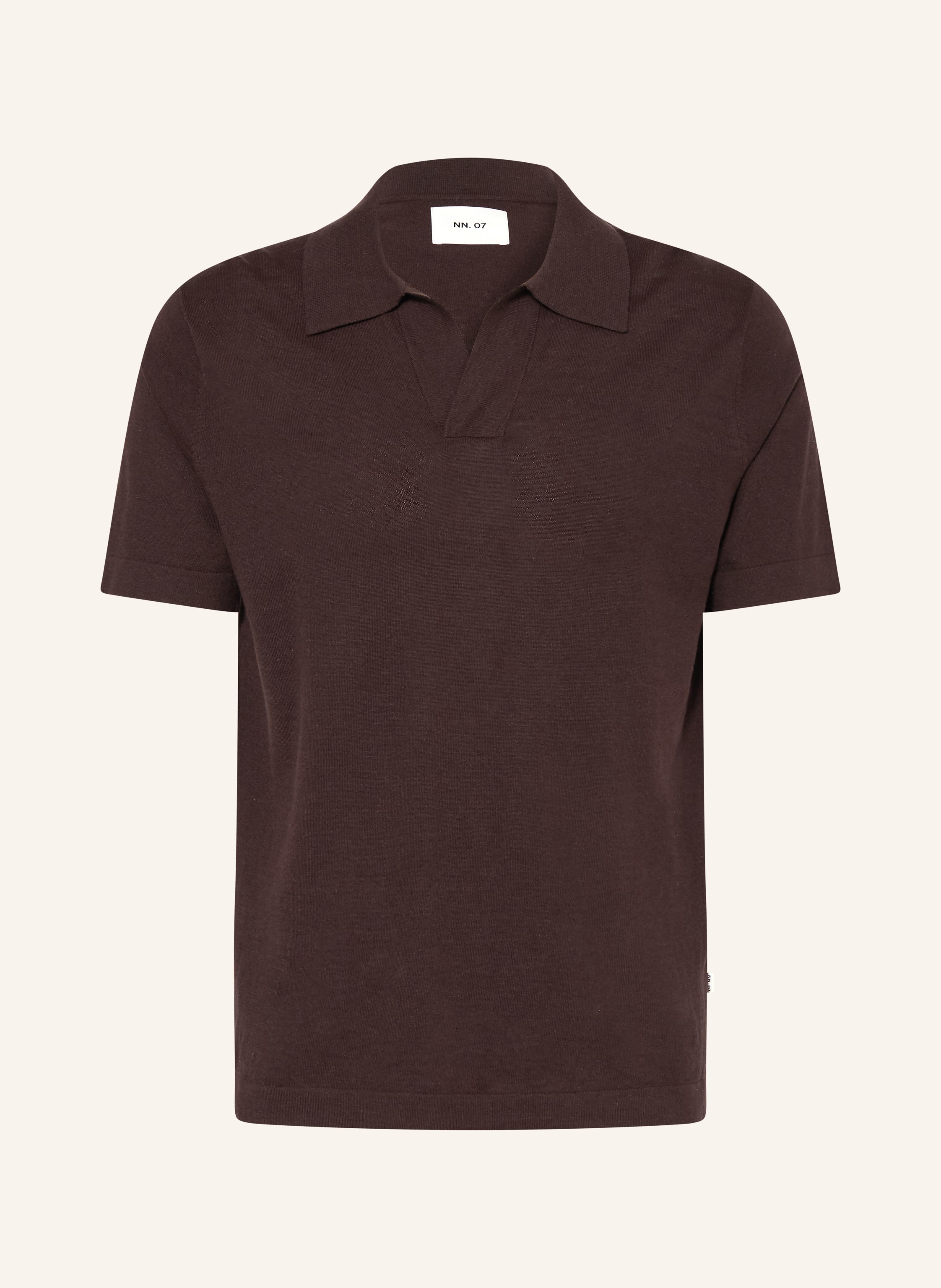 NN.07 Strick-Poloshirt RYAN mit Leinen