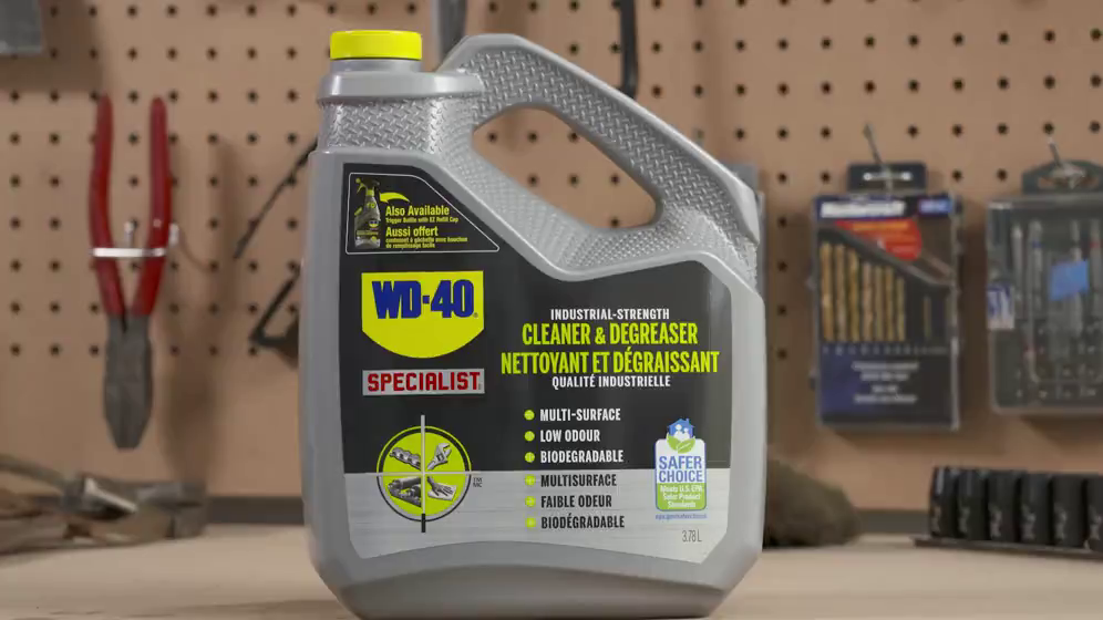 WD-40 Specialist Industrial-Strength Cleaner & Degreaser, 3.78-L