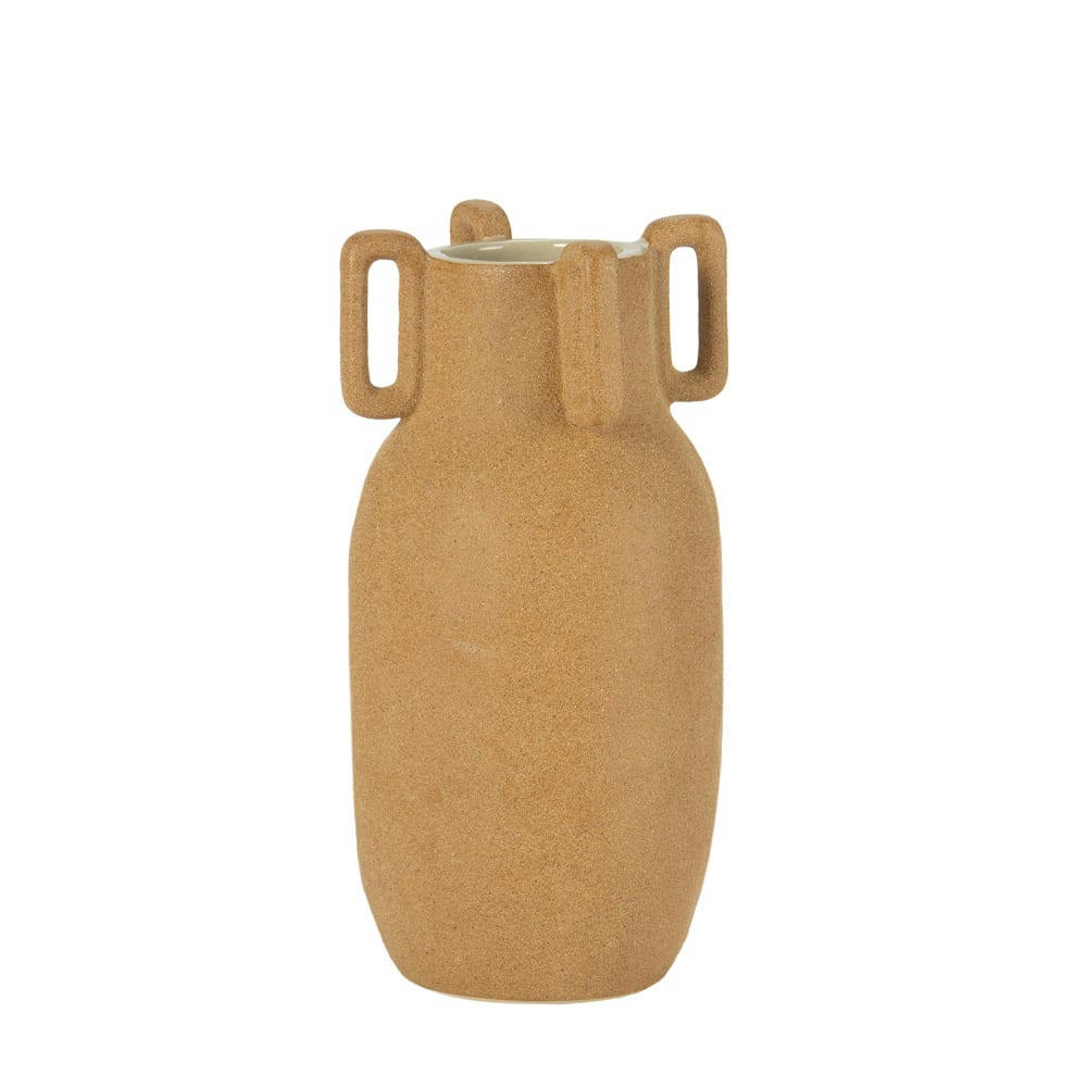 - vase céramique terracotta terra - 13x13x26 cm