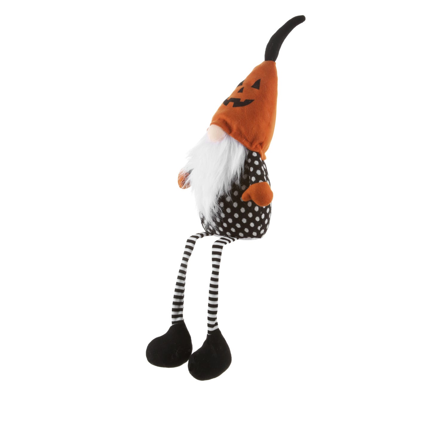Gnomo Halloween gambemolli 75 cm arancio
