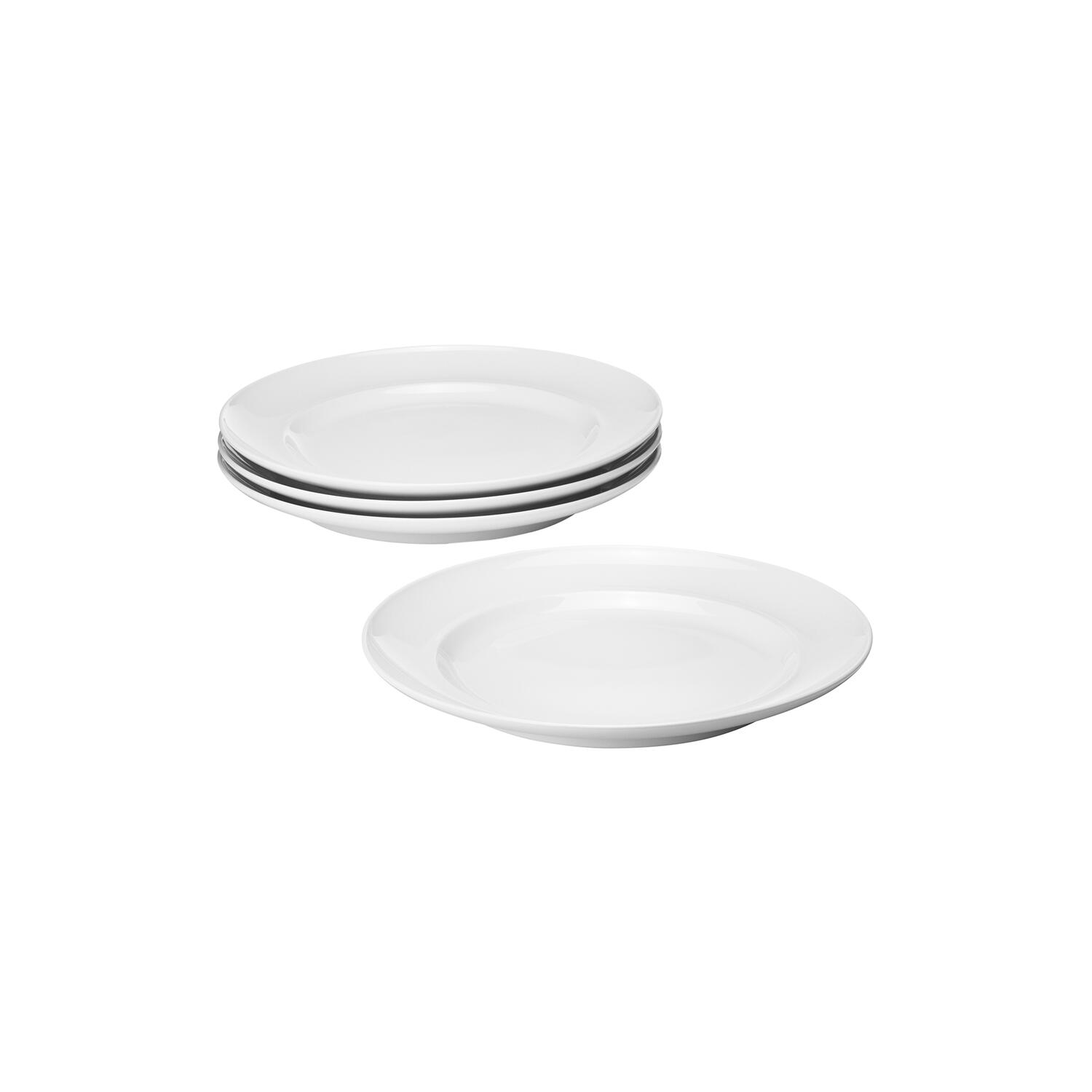 KOPPEL s&aelig;t af middagstallerkener 27 cm 4 stk., hvid