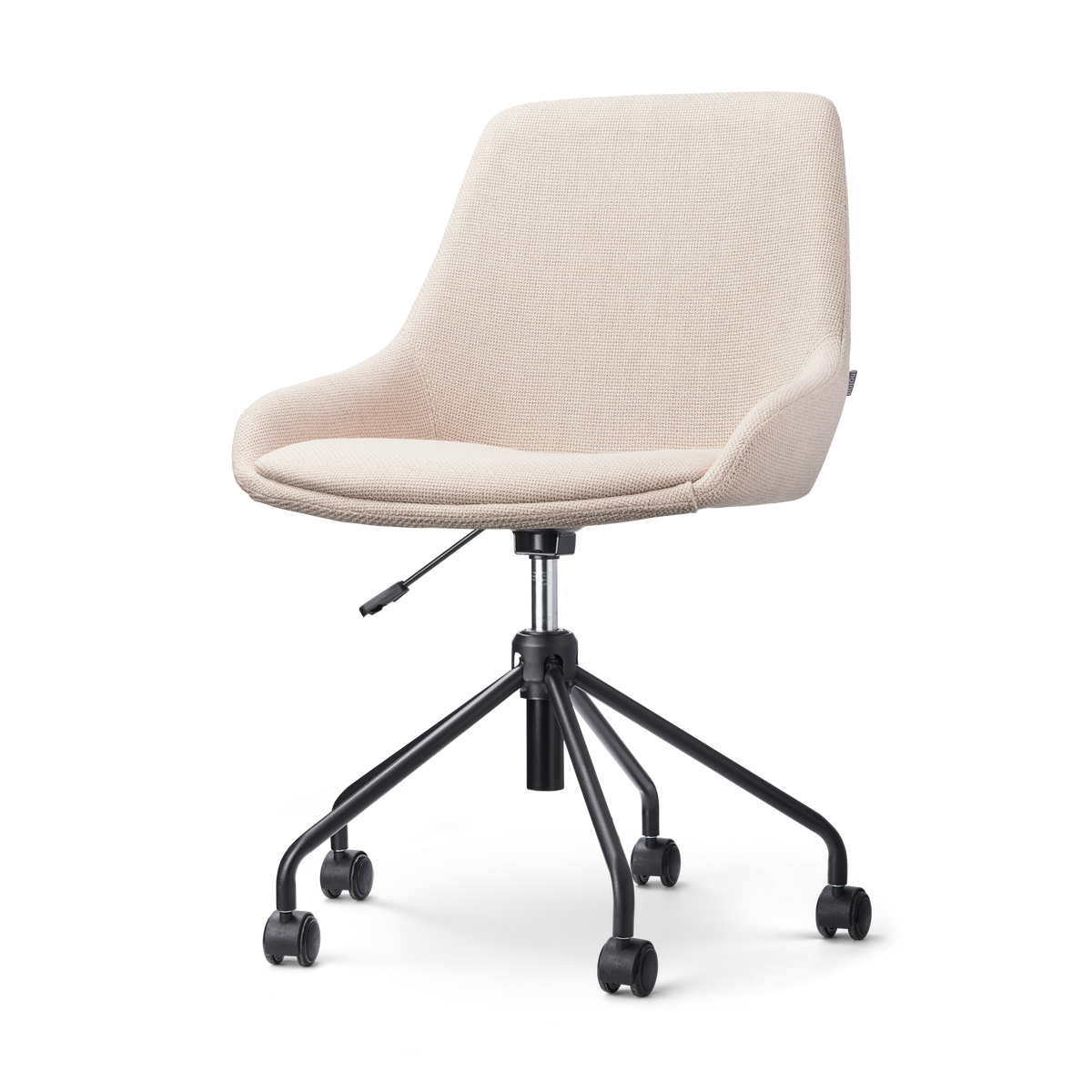 Nolon Nout-Isa Bureaustoel Beige - Stof - Zwart Onderstel