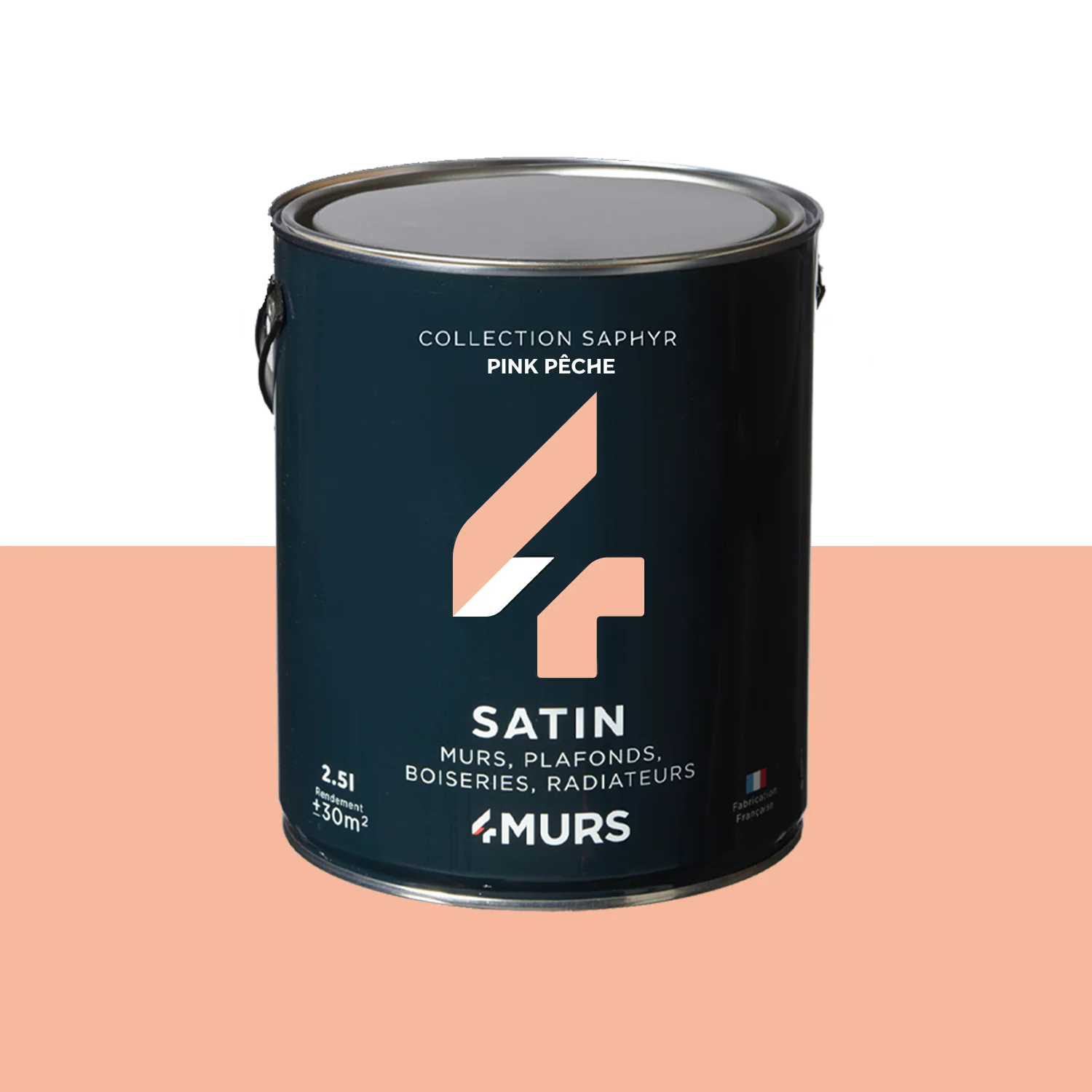 Saphyr Peinture Peinture Pink pêche Satiné 2,5 L